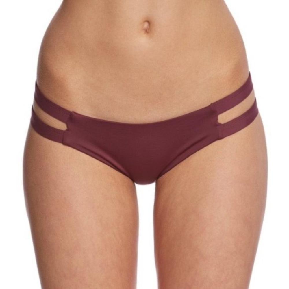 Tavik Womens Chole Full Swim Bottom ONLY in Merlot Extra Small
